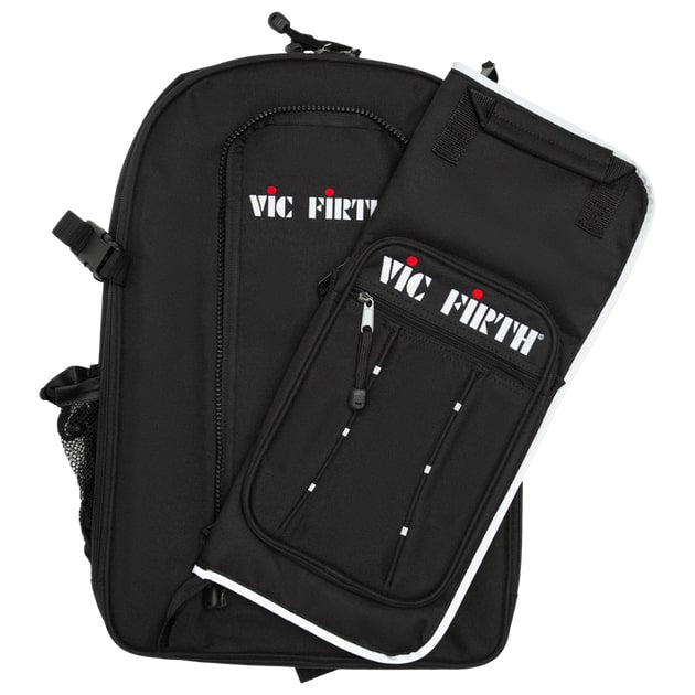 Vic Firth VicPack All in One Carrying Backpack Bag with Full Zip Padded  Compartments Removable Inserts, and Stick Pouch for Drumsticks and Drum