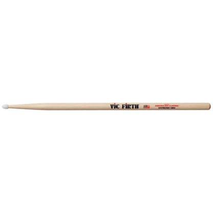 Vic Firth American Classic Extreme 5A Hickory Wood Tear Drop Tip Drumsticks (Pair) Drum Sticks for Drums and Percussion (Wood, Nylon Tips)