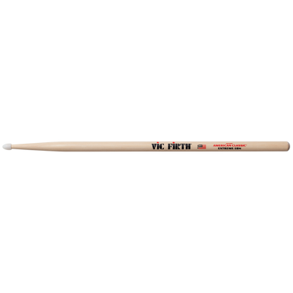 Vic Firth American Classic Extreme 5A Hickory Wood Tear Drop Tip Drumsticks (Pair) Drum Sticks for Drums and Percussion (Wood, Nylon Tips)
