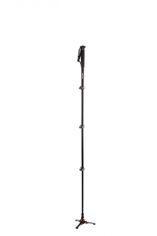 Manfrotto XPro Aluminum 4-Section Fluid Video Monopod with Fluidtech Base BLACK (MVMXPROA4)