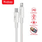 Yoobao YB-480PD 1.2-Meter USB Type-C to Lightning PD Fast Charging Cable (White)
