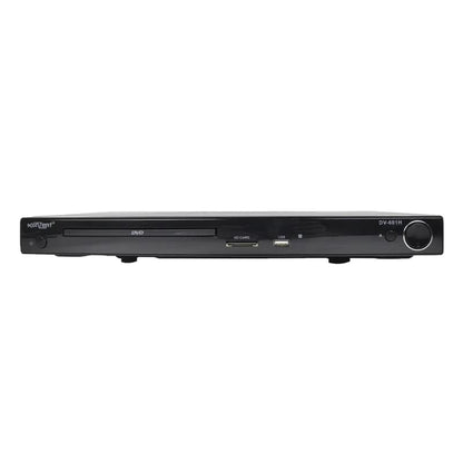 Konzert DV-601H High Definition HD DVD Player with USB Port SD Card Slot and Microphone Inputs, 5.1 Channel Surround Sound Support, and RCA HDMI SVCD Optical and Coaxial Output