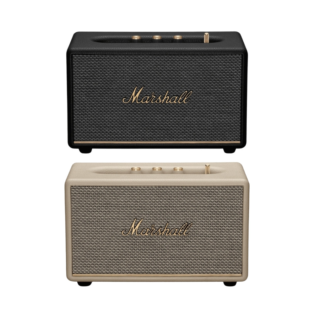 Marshall Acton III Portable Bluetooth Dynamic Speaker BT 5.2 with Multi Stream Feature, Built-In 3.5mm Input, Adjustable Bass and Treble Controls and Iconic Amp-Style Design (Black, Cream)