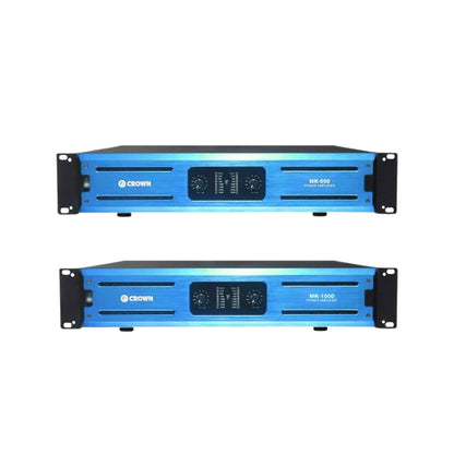 Crown 600W / 1000W Marksman Series Professional Power Amplifier with Dual-Channel Stereo, Parallel Input, LED Indicators, Mode Selection Switch (MK-600, MK-1000)