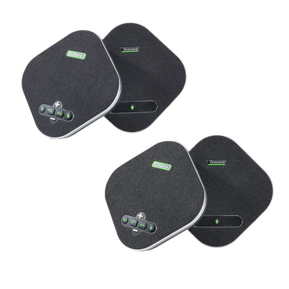 Tenveo NA200EX / NA200BEX Portable Conference Speakerphone with Daisy Chain, 10m Voice Pickup, Voice AI Noise & Echo Cancellation and Expansion Mic TEVO-NA200EX TEVO-NA200BEX
