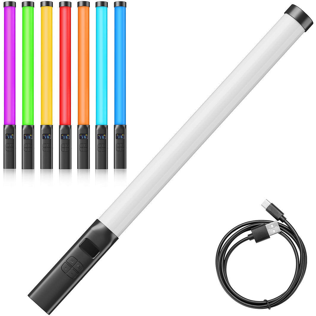 Ulanzi VL119 RGB Handheld LED Light Wand Video Stick with Rechargeable Built-in Battery 2600mAh, 20 Color Effects for Photo & Video