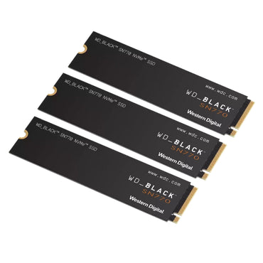 Western Digital WD BLACK SN770 250GB 500GB 1TB M.2 NVMe Gen4 Series SSD Solid State Drive with 4GB/s Sequential Read Performance for Gaming Console PC Computer and Laptop WDS250G3X0E WDS500G3X0E WDS100T3X0E