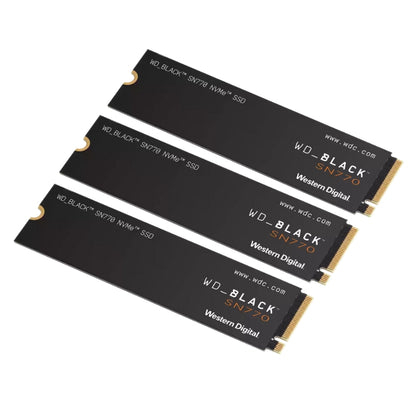 Western Digital WD BLACK SN770 250GB 500GB 1TB M.2 NVMe Gen4 Series SSD Solid State Drive with 4GB/s Sequential Read Performance for Gaming Console PC Computer and Laptop WDS250G3X0E WDS500G3X0E WDS100T3X0E