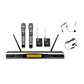 KEVLER SLR-2 Dual Handheld / SLR-2B Lavalier Beltpack UHF Wireless Microphone System and 2 Antenna Receiving System, LCD Display, 1U Space Rack Mountable and Balance XLR & Unbalance Audio Input
