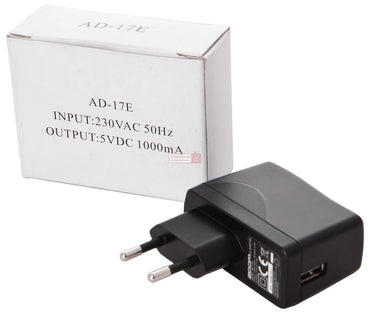 Zoom AD17E Power Supply Adapter for F1, H1, H1n, H2n, H5, H6, R8, Q2HD, Q4, Q4n, Q8, U-22, U-24, or U-44